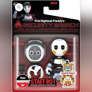 Funko SNAPS! Five Nights at Freddy's Security Breach STAFF BOT, FNAF Sealed